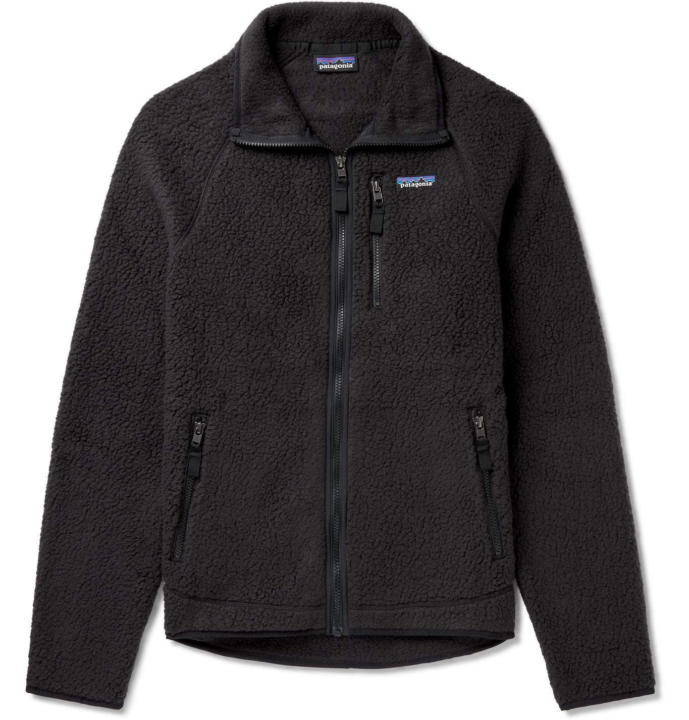 Patagonia Retro Pile Fleece Jacket in Black for Men Lyst