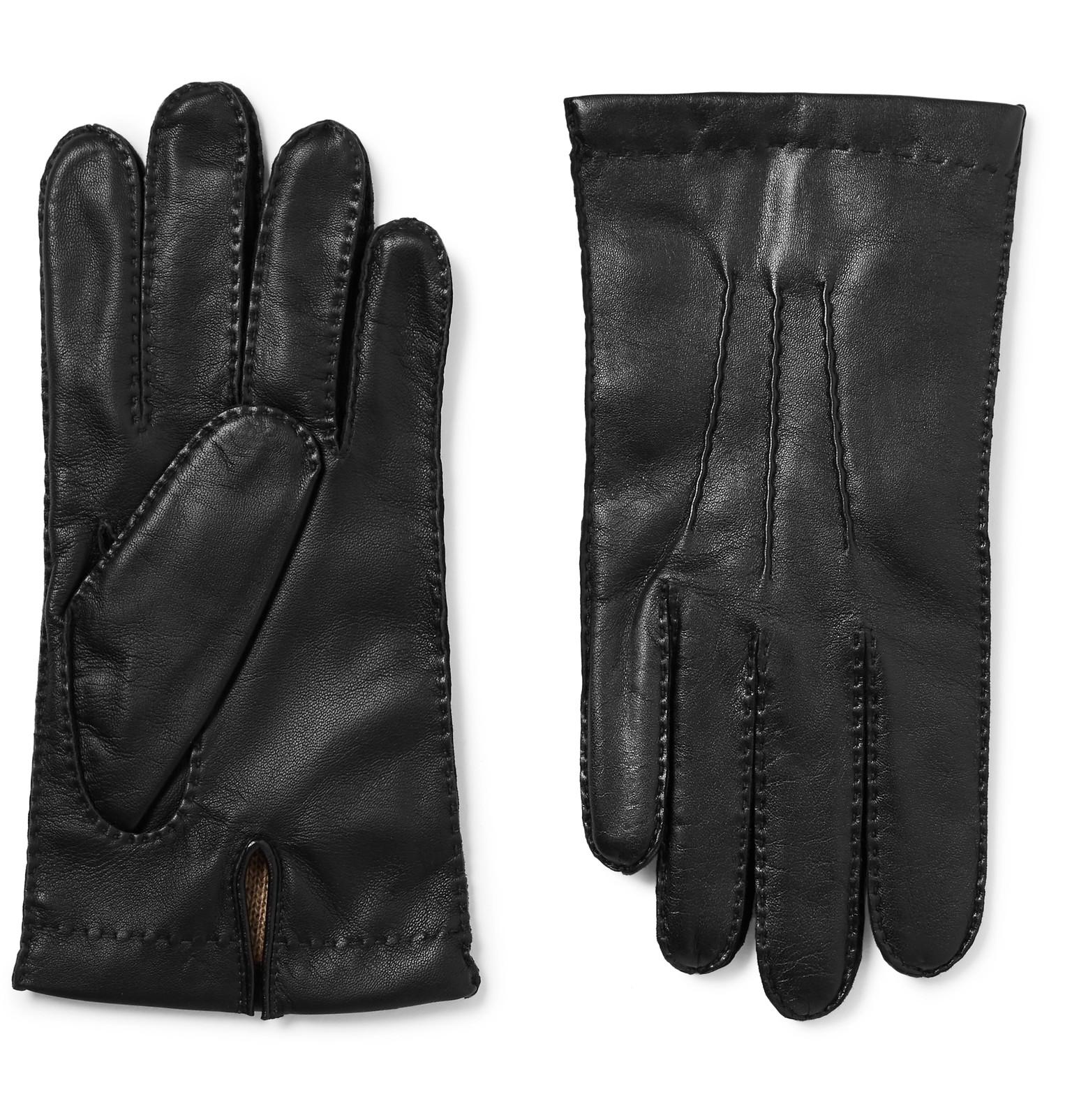 ralph lauren leather gloves mens