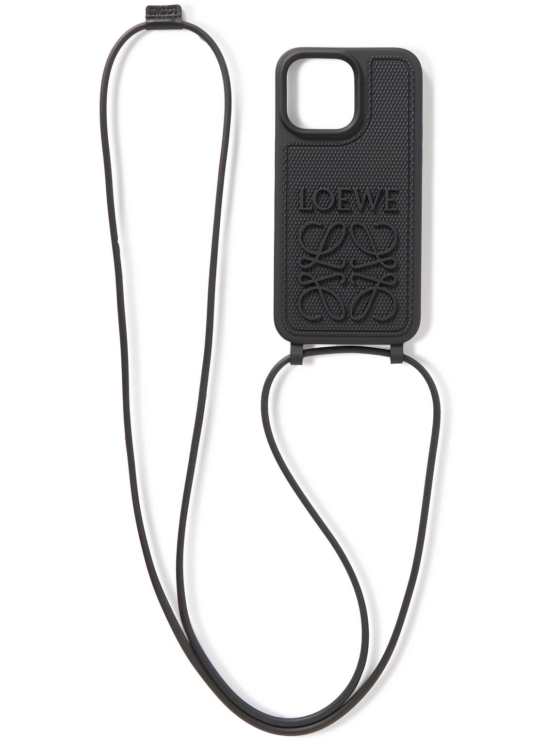 LOEWE iPhone14Pro Max ケース ブラック loewe アイフォンケース 14Plus/14pro 柔らか 衝撃衝撃 ロエベ