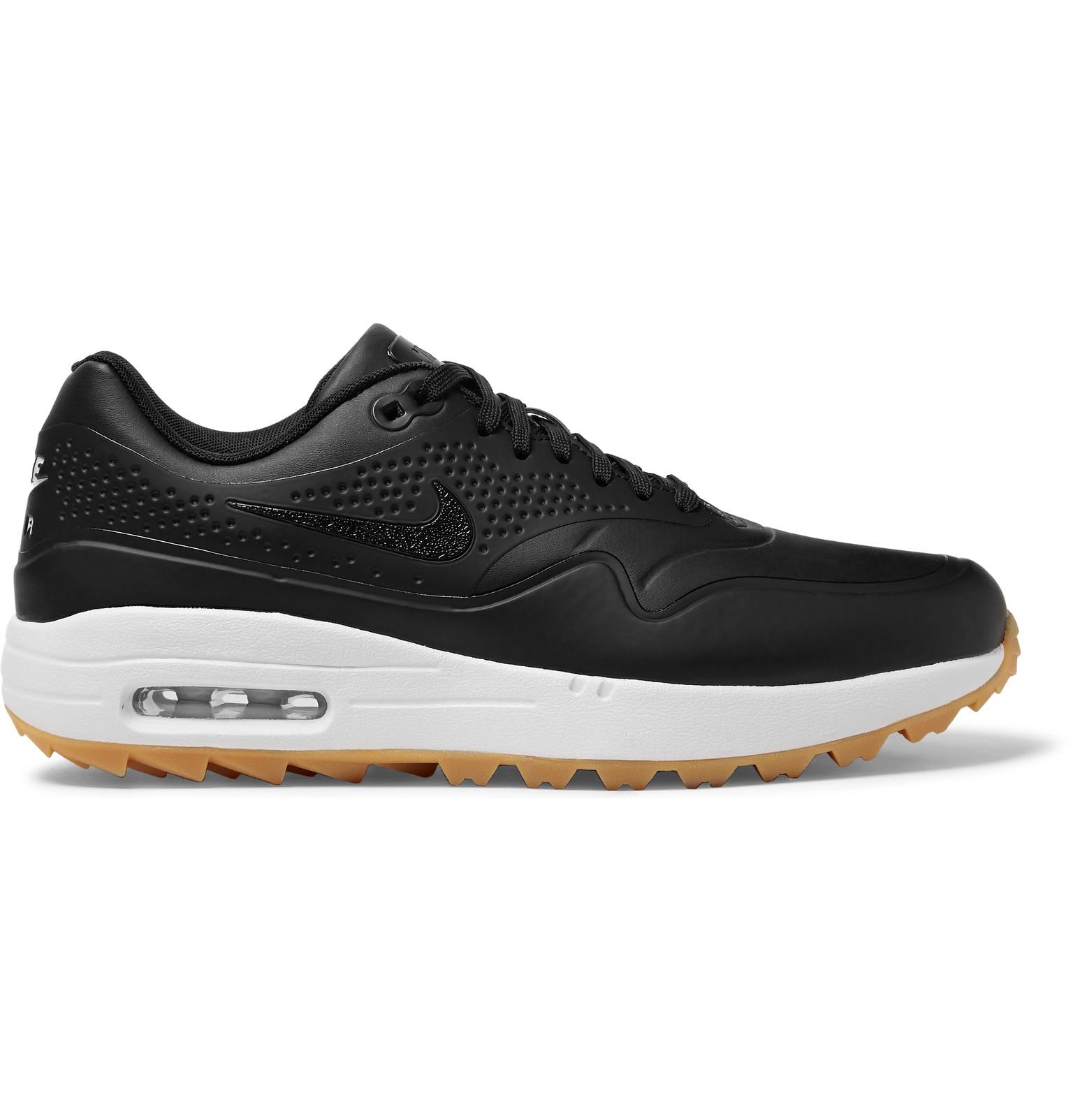 Nike Air Max 1g Faux And Rubber Golf in Black for Men | Lyst