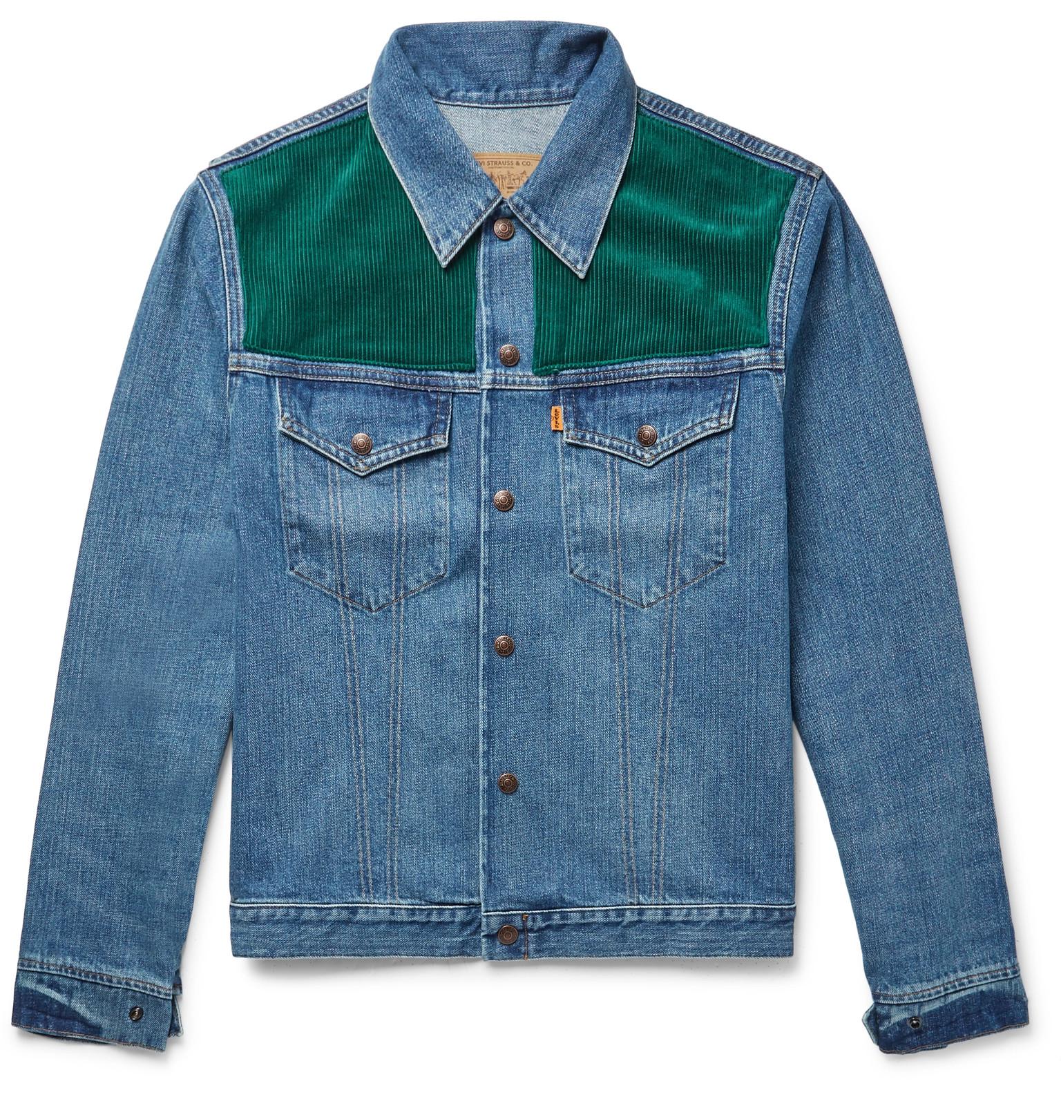 Levi's Corduroy-panelled Denim Jacket 