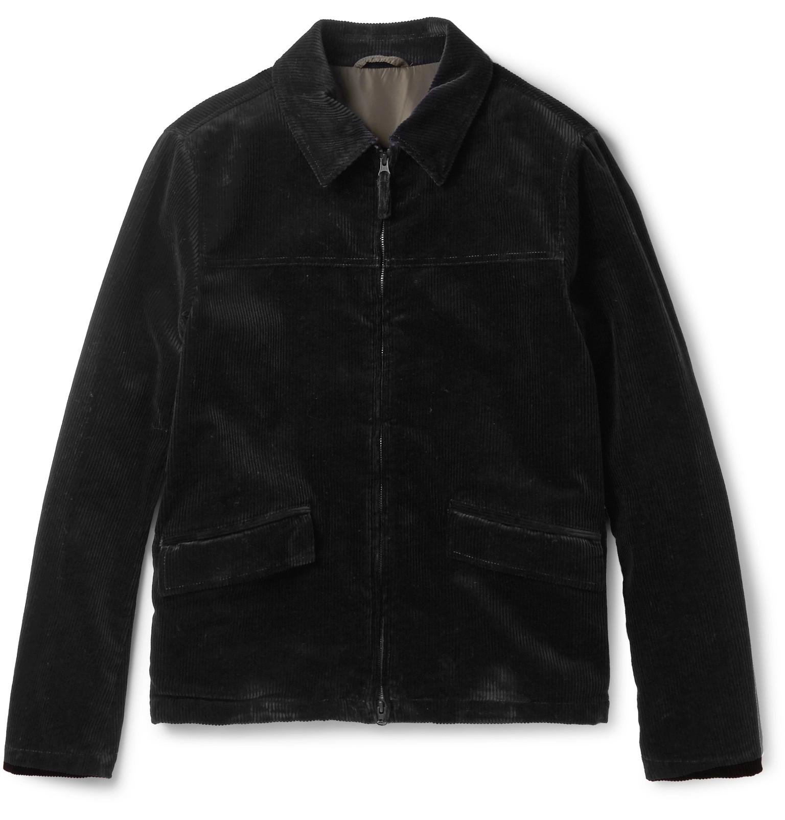 Aspesi Cottoncorduroy Jacket in Black for Men Lyst