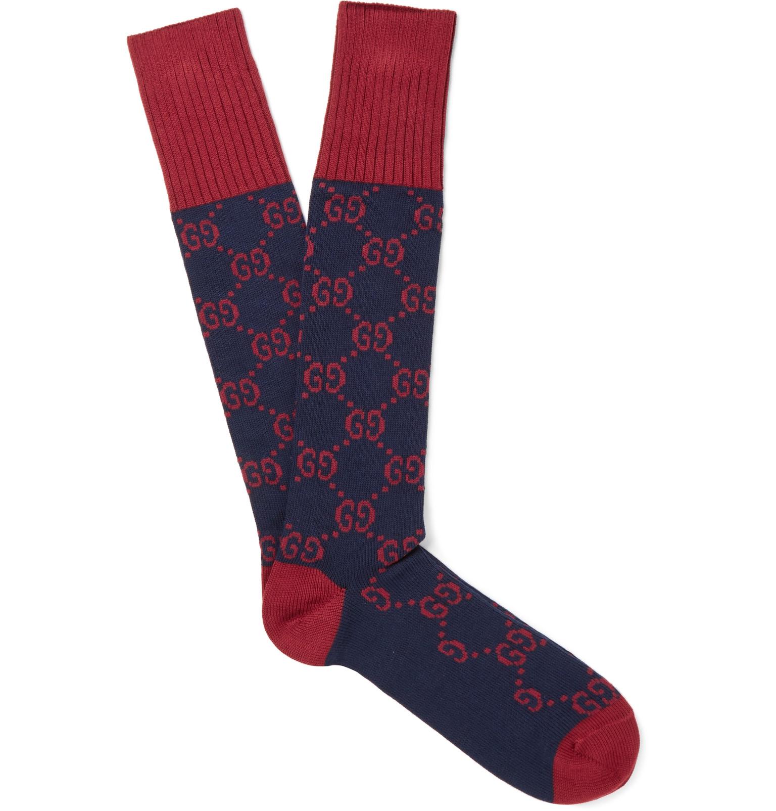 gucci jacquard socks