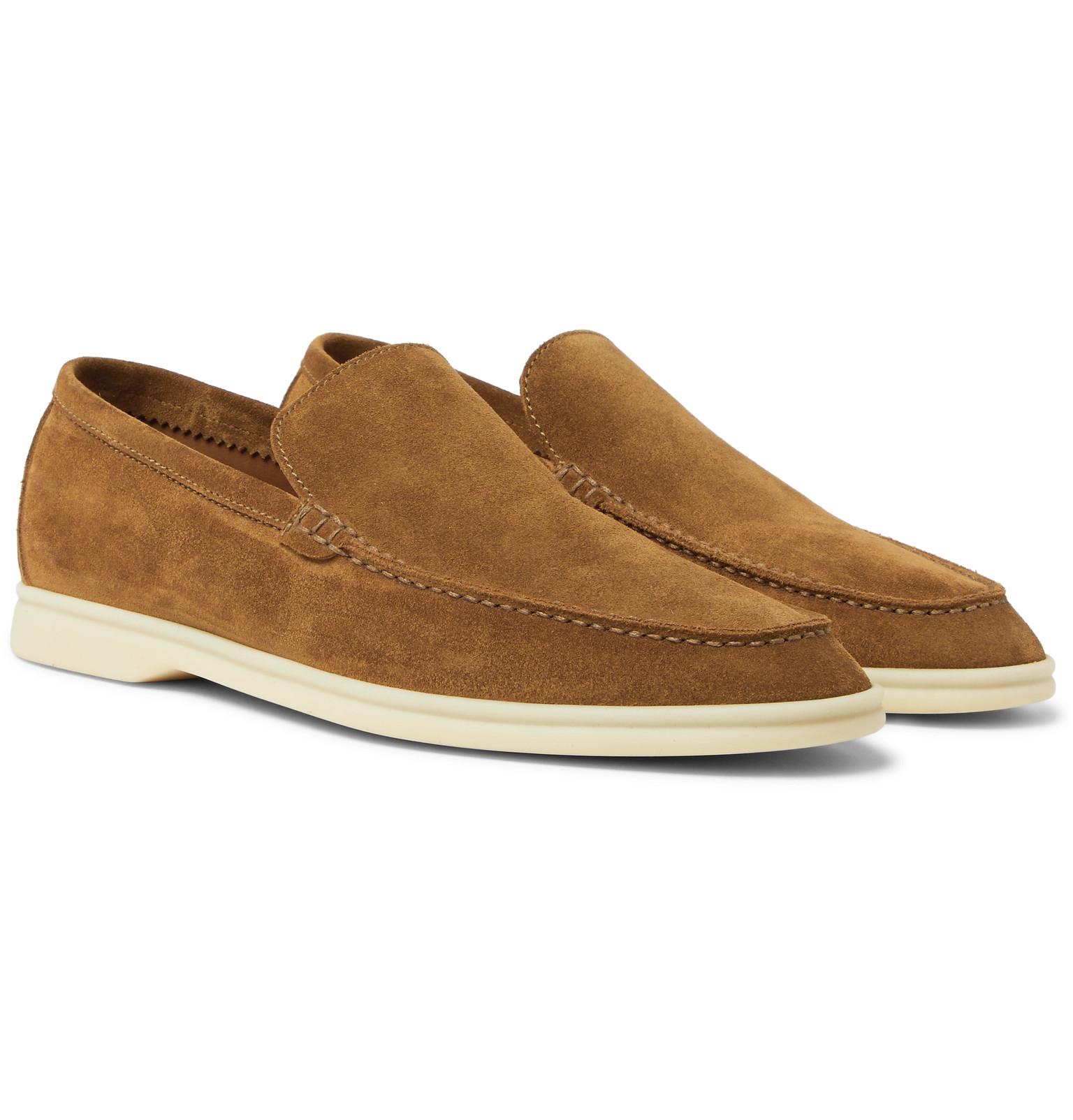 Loro Piana Summer Walk Suede Loafers in Tan (Brown) for Men - Save 24%