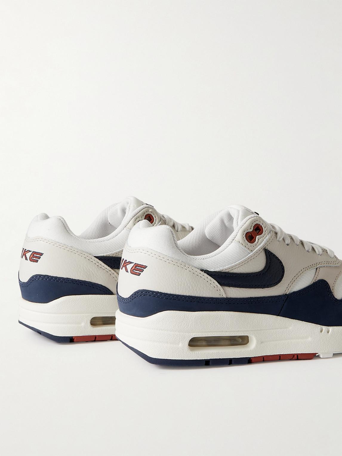 Nike air max 1 clearance navy blue red