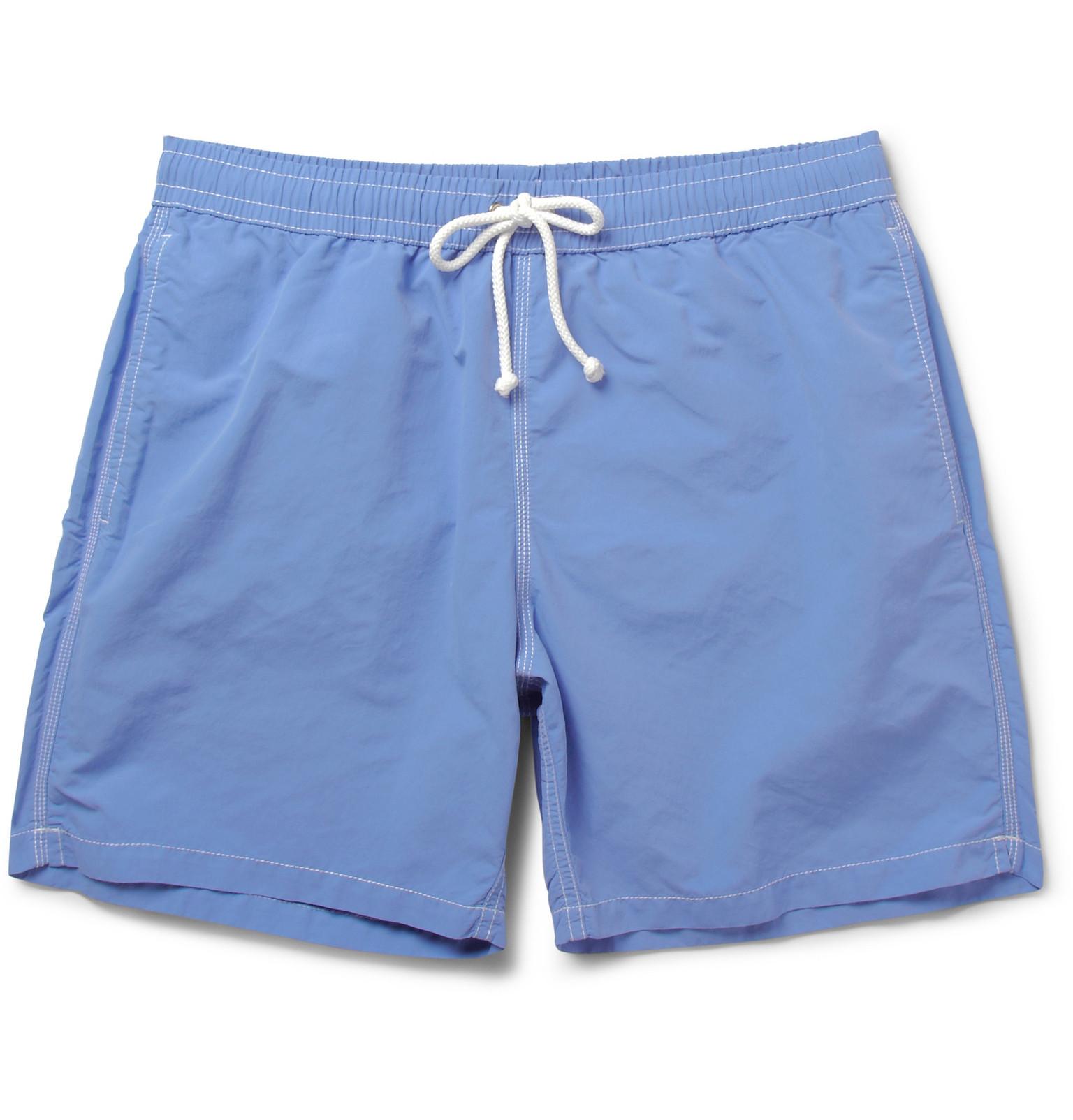 Hartford Mid-length Swim Shorts in Blue for Men - Lyst