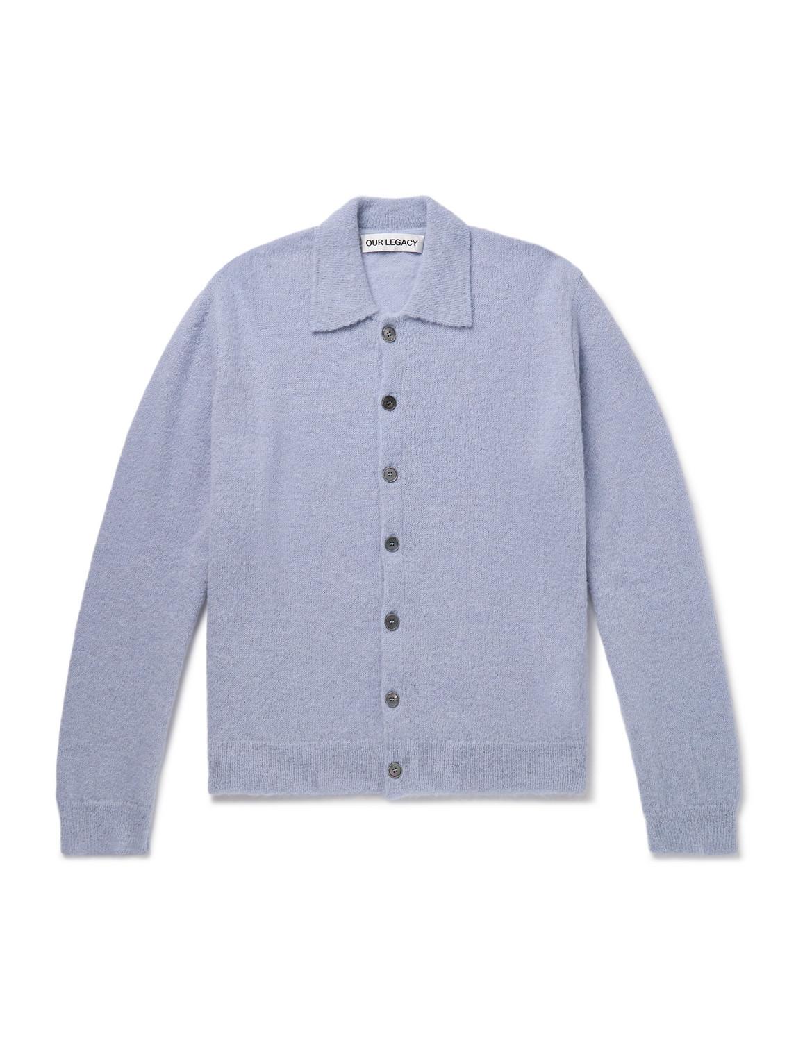 OUR LEGACY 22ss ベビーブルー モヘア カーディガン 48