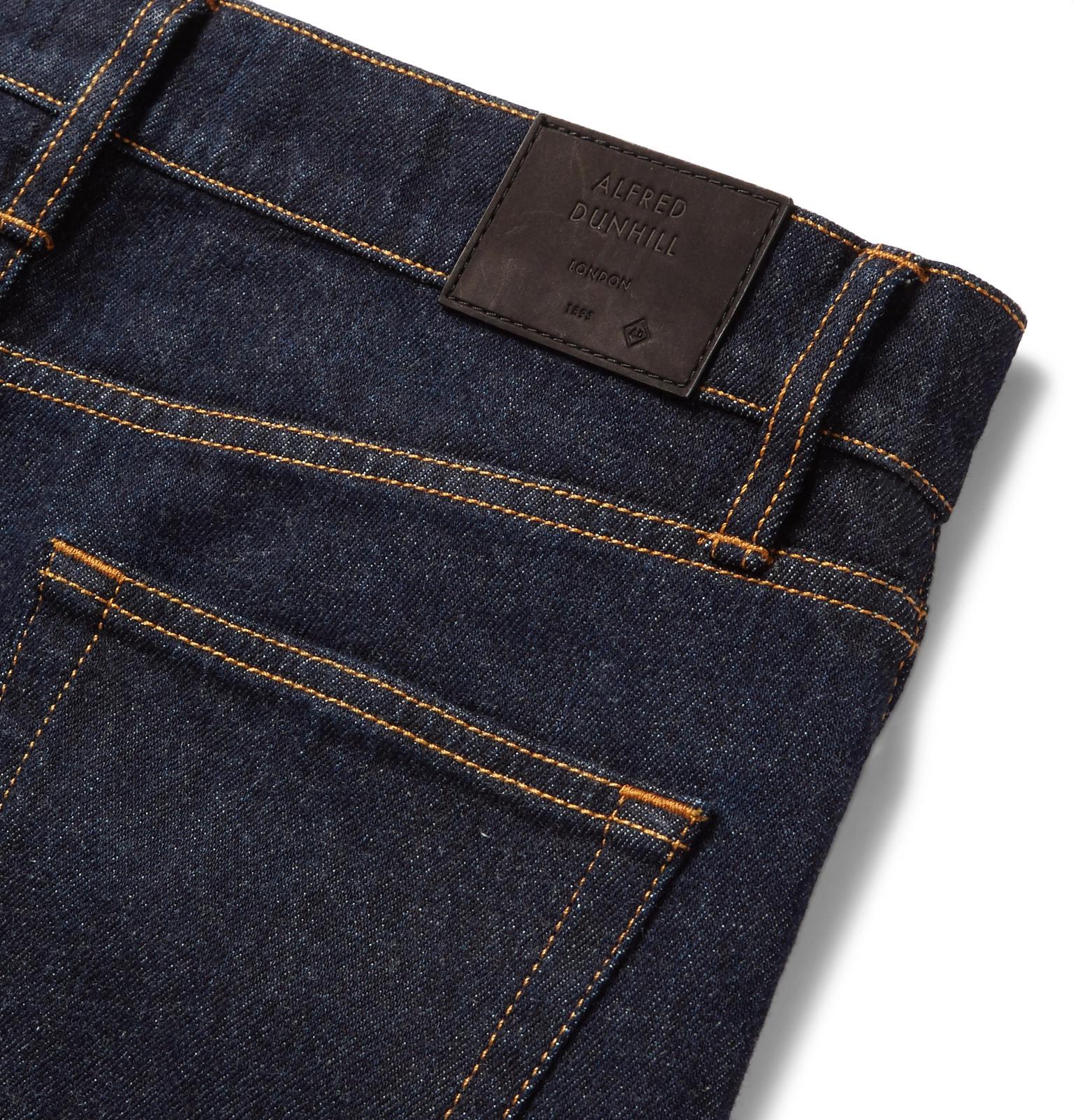 Dunhill Slim-fit Denim Jeans in Dark Denim (Blue) for Men - Lyst