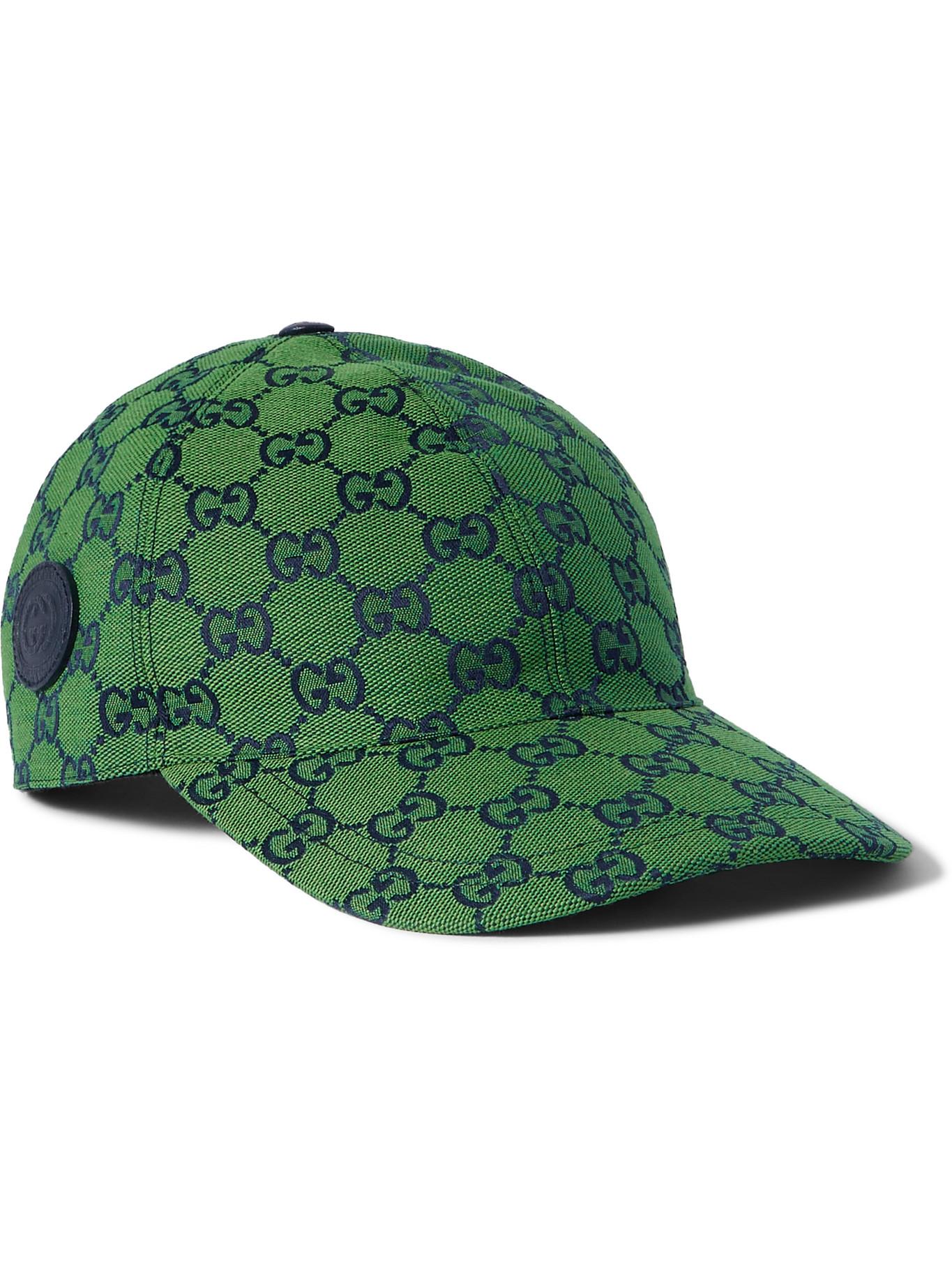 Gucci GG Multicolour Canvas Baseball Hat in Green for Men | Lyst