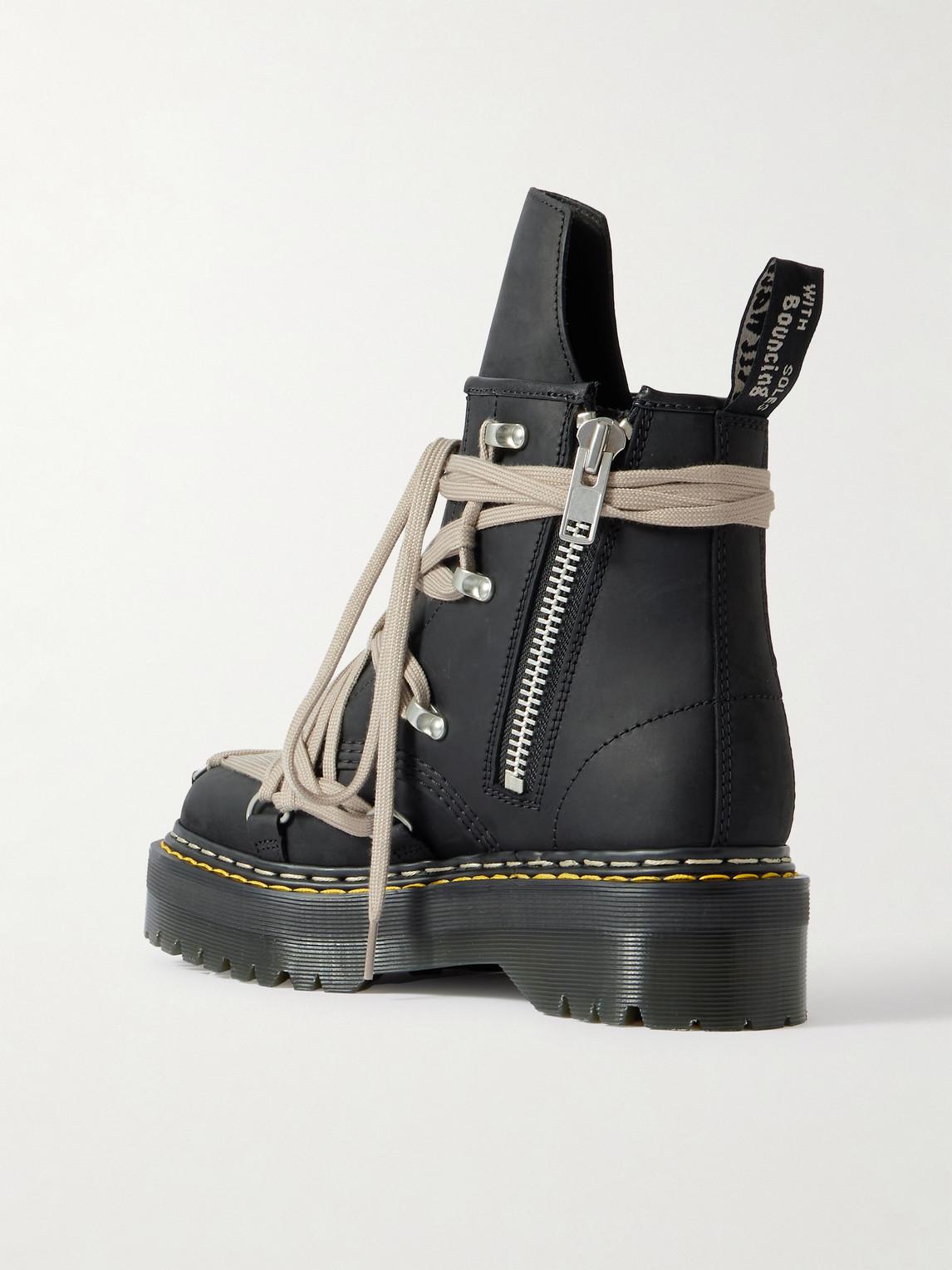 Rick Owens Dr Martens 1460 Quad Sole Megalace Leather Lace-up