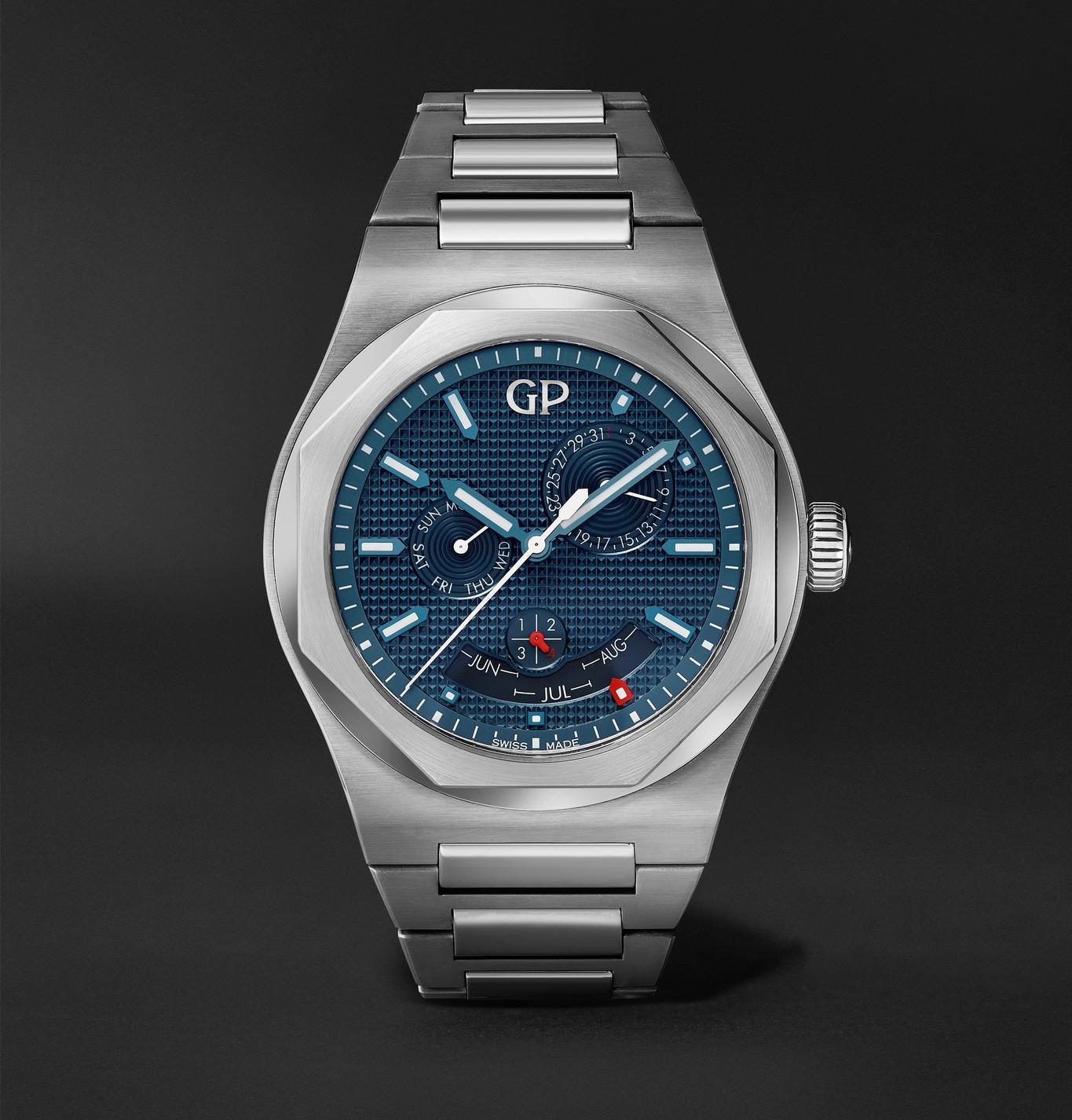GirardPerregaux Satin Laureato Perpetual Calendar 42mm Automatic