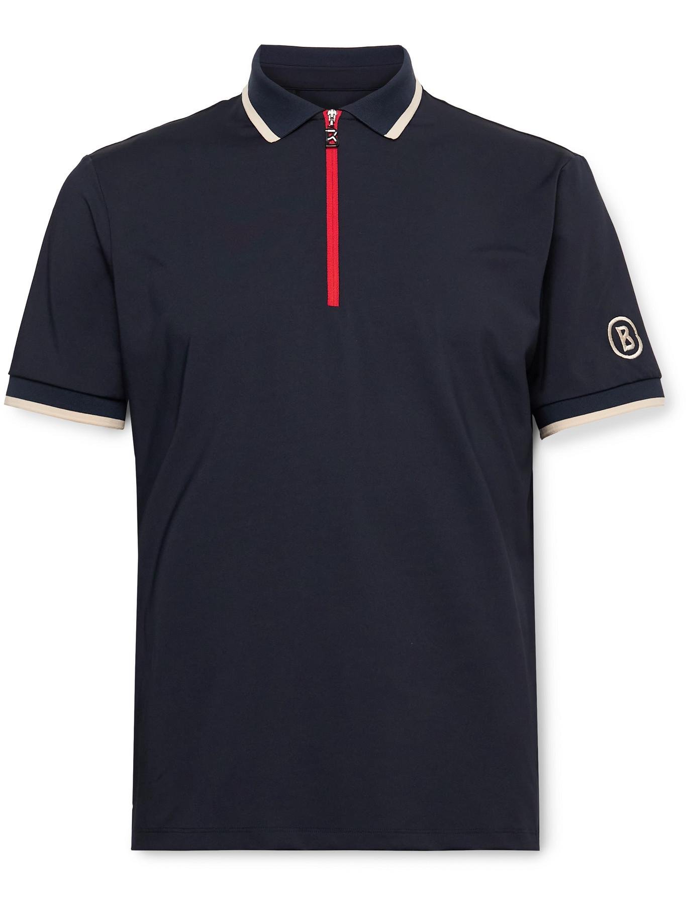 Bogner Cody Contrast-tipped Stretch-jersey Golf Polo Shirt in Blue for ...