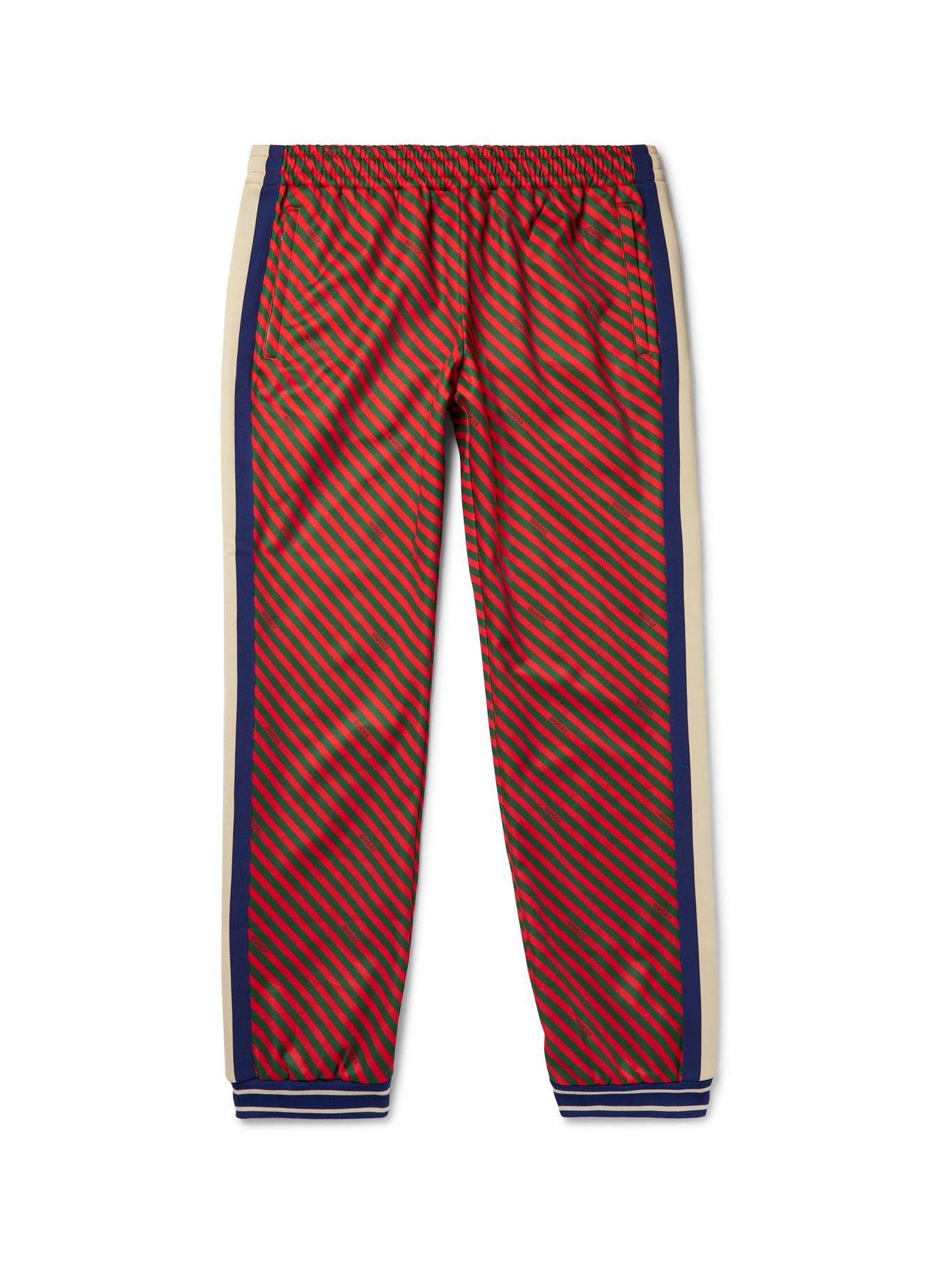 gucci pants green and red