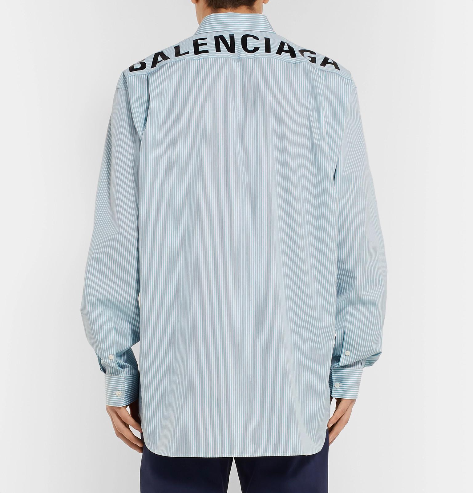balenciaga poplin shirt
