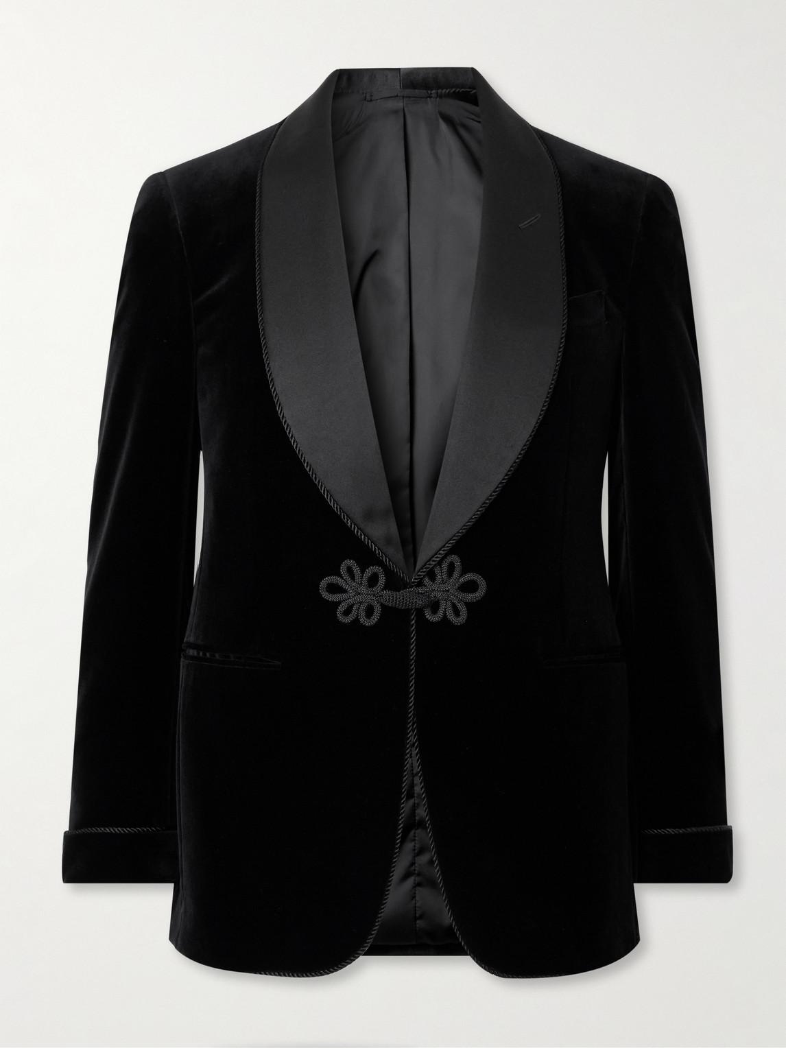 Ralph Lauren Silk trimmed Wool velvet Tuxedo Jacket in Black for Men Lyst UK