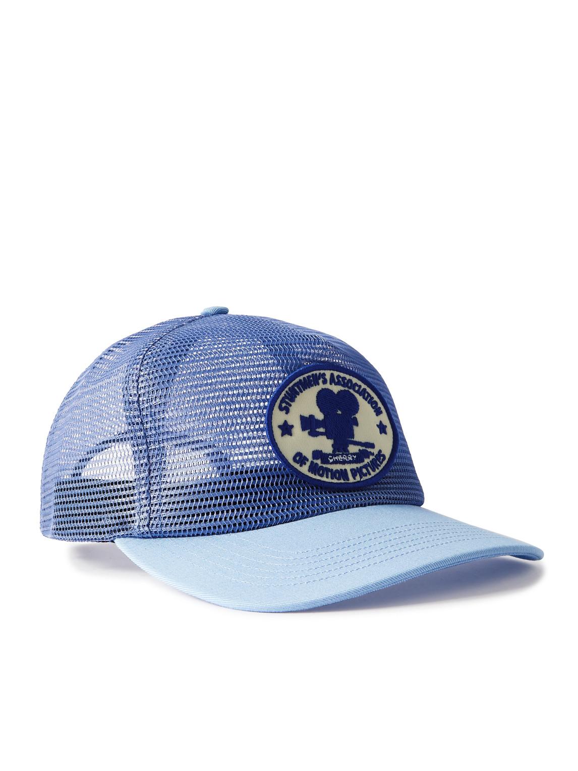 CHERRY LA Logo-appliquéd Mesh And Twill Baseball Cap in Blue for Men | Lyst