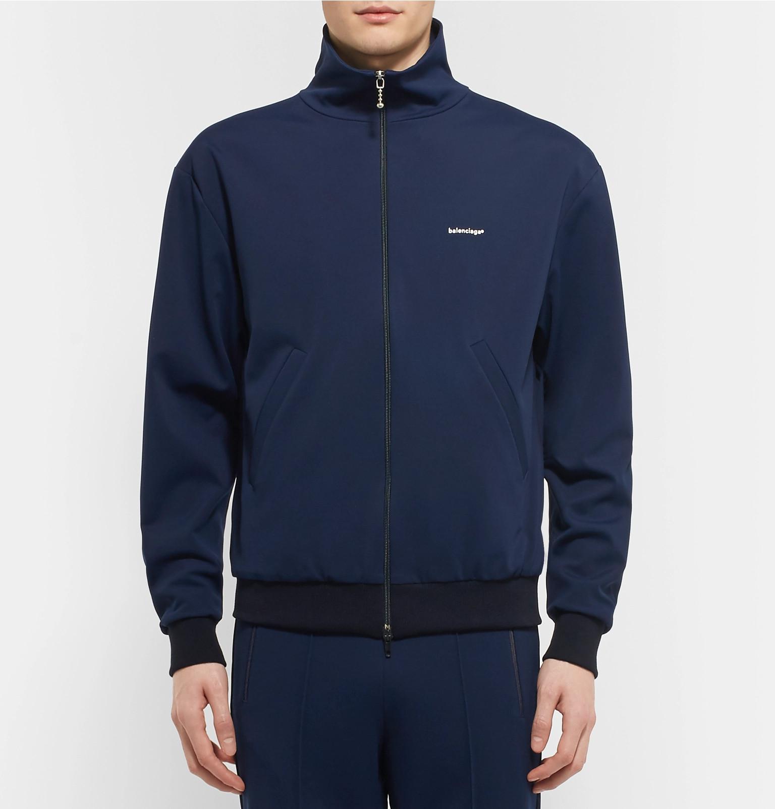 balenciaga jacket mens navy