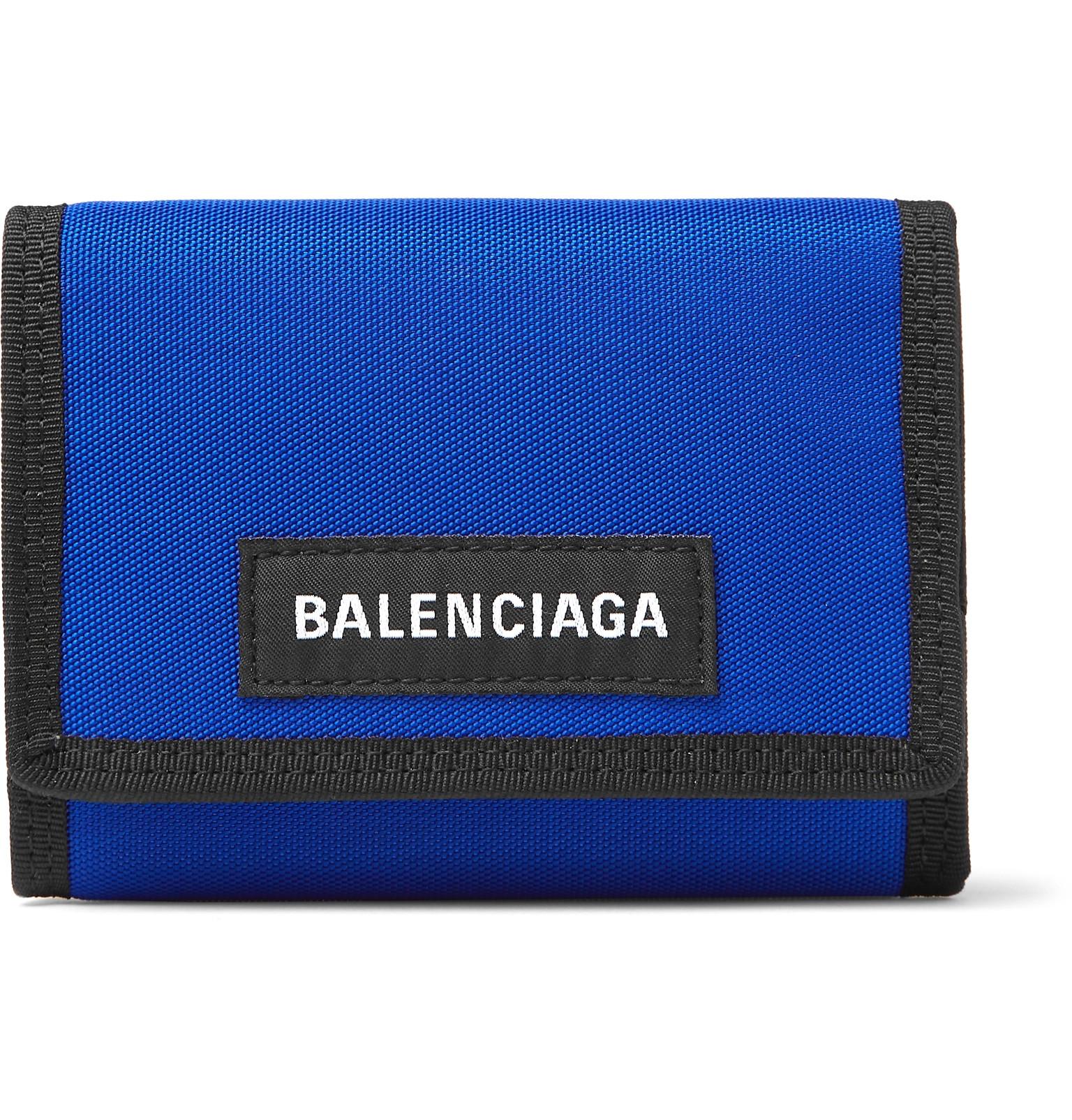 balenciaga wallet blue