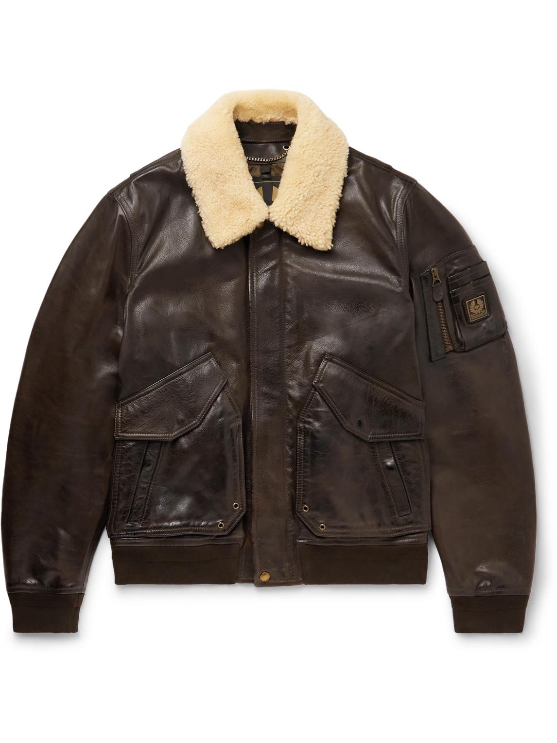 Belstaff top leather bomber
