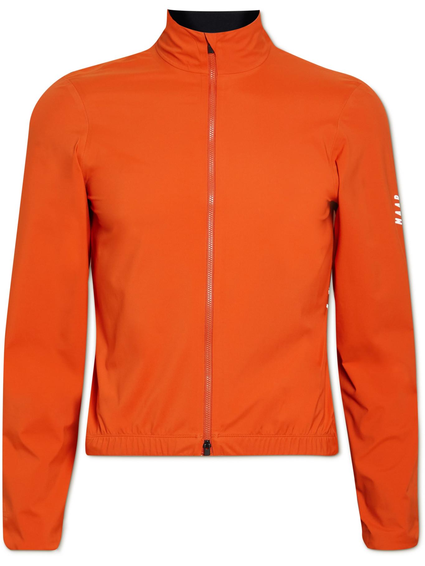 orange bike jacket
