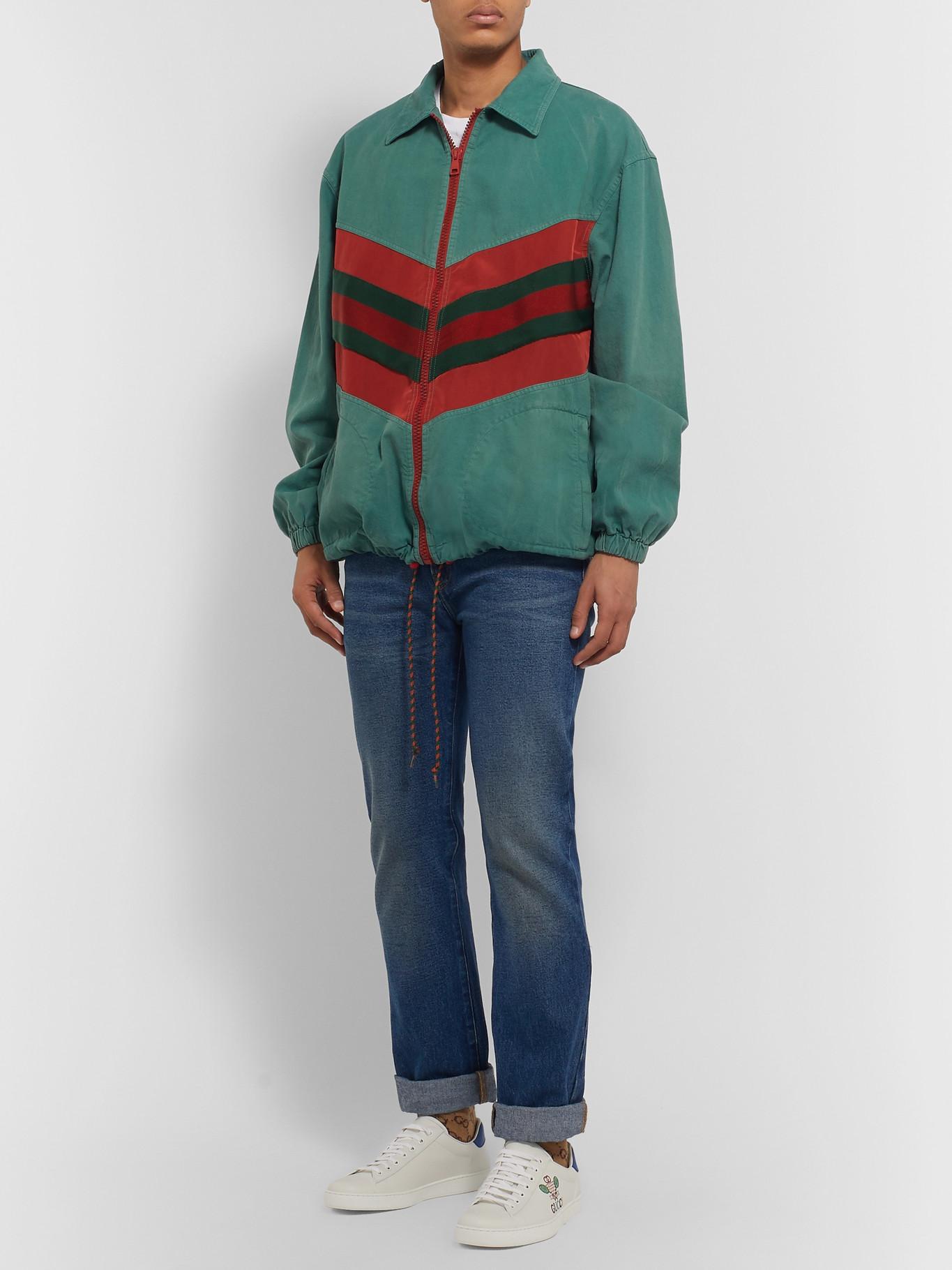 Gucci Oversized Denim Jacket in Green 