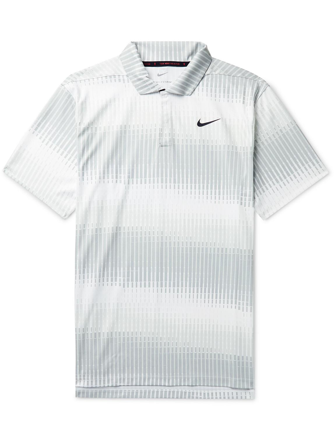 Nike Tiger Woods Dri-fit Adv Printed Golf Polo Shirt in White for Men ...