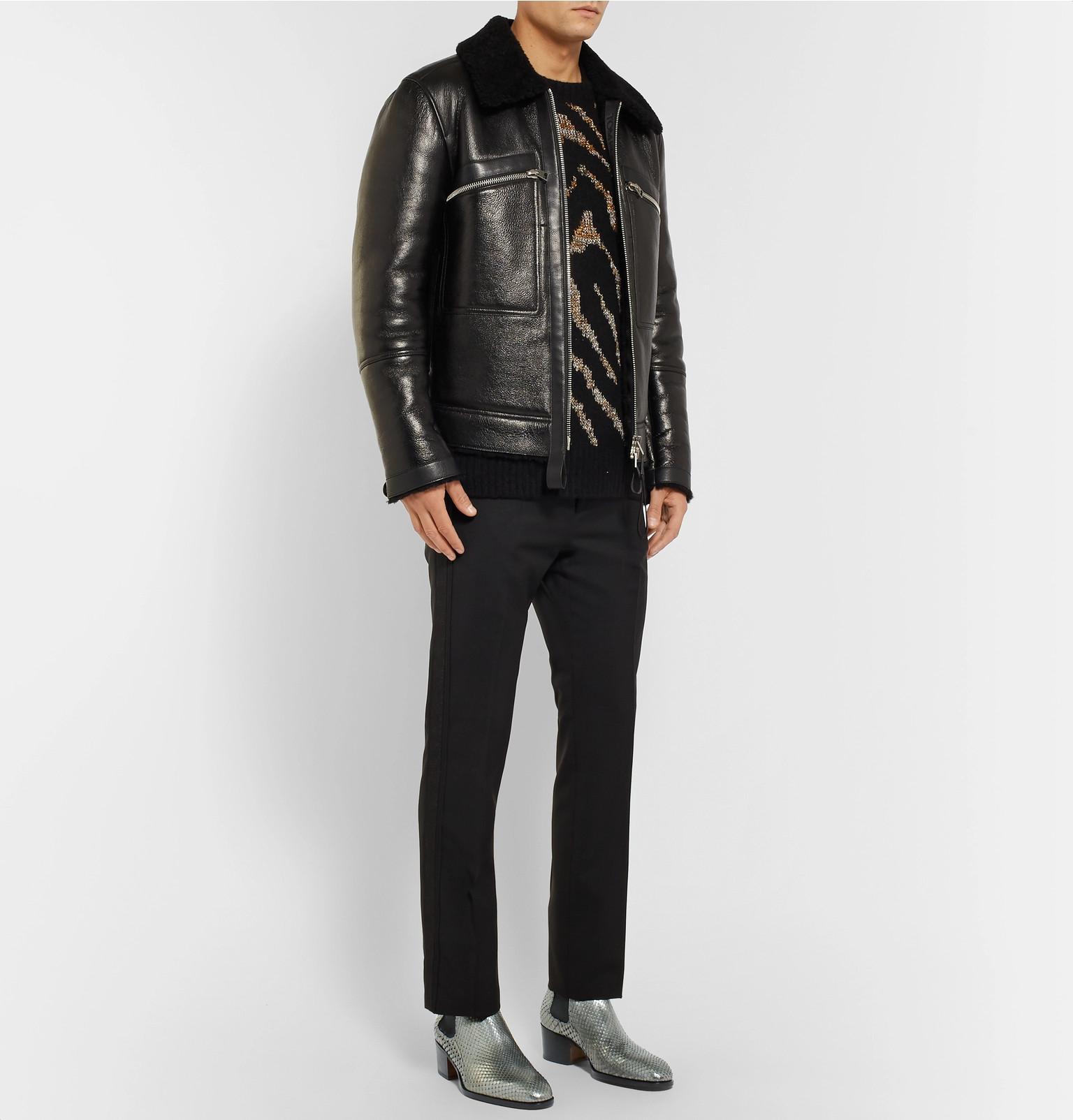 tom ford python chelsea boots