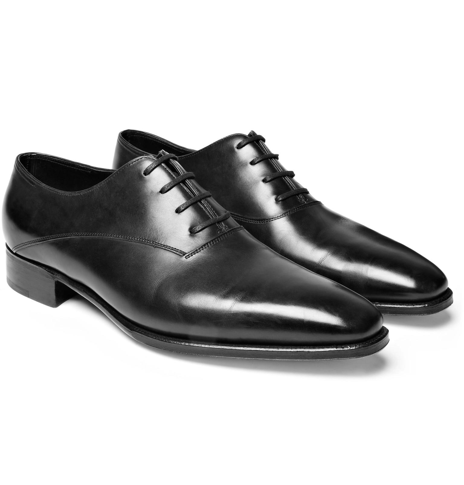 John Lobb Prestige Becketts Leather Oxford Shoes in Black for Men Lyst