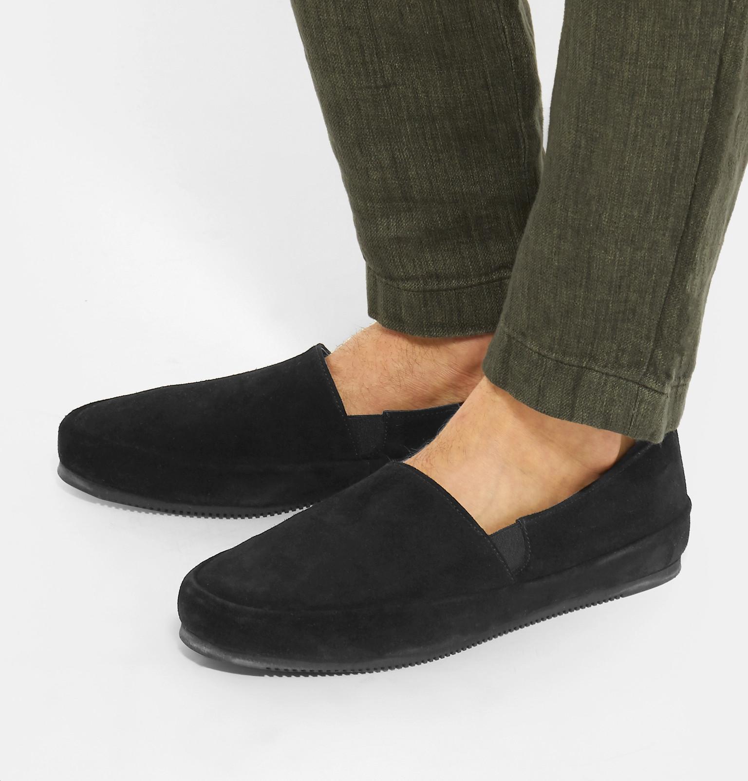 Mulo Suede Espadrilles in Black for Men - Lyst