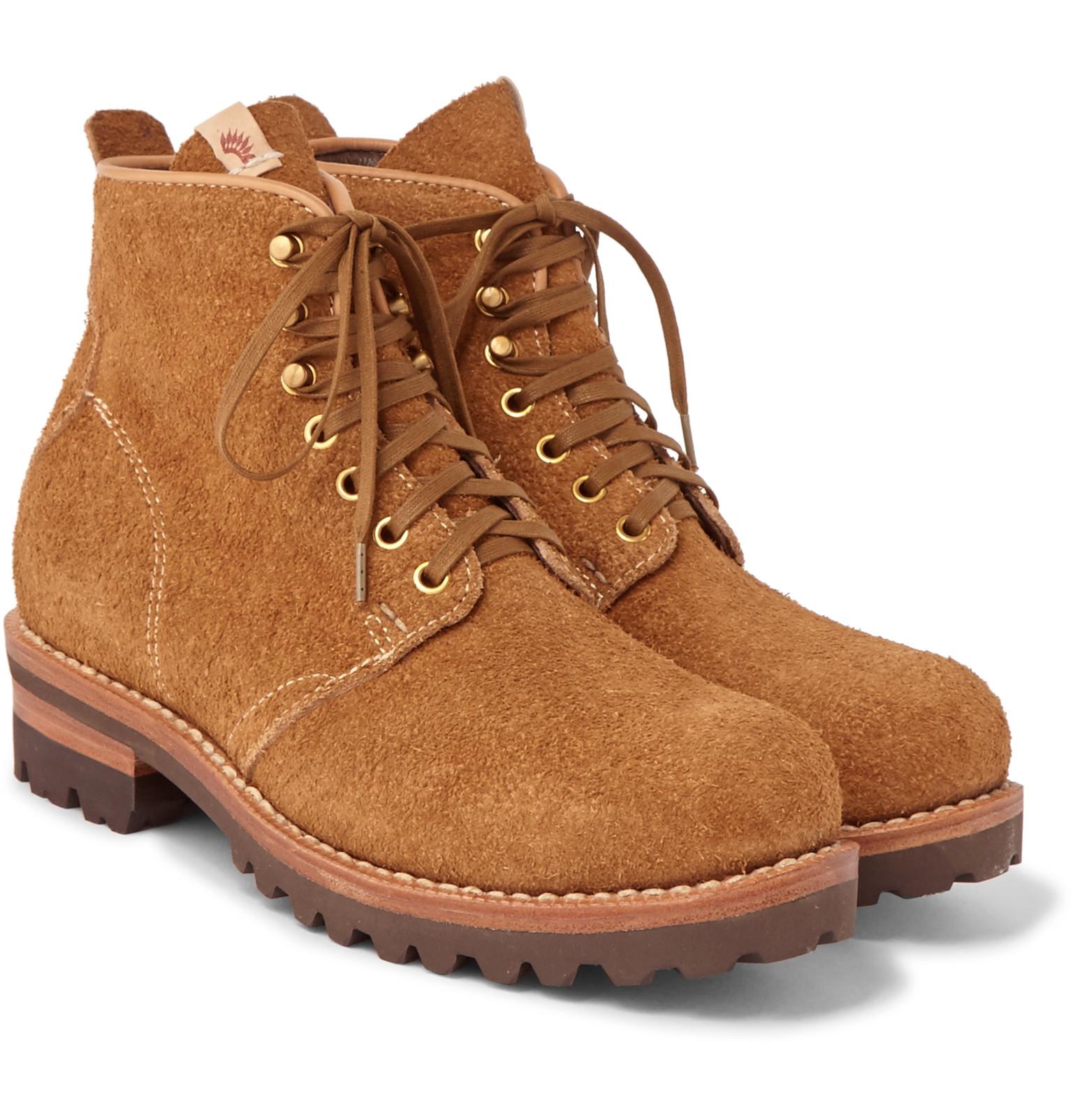 Visvim Zermatt Rough-out Leather Boots in Tan (Brown) for Men - Lyst