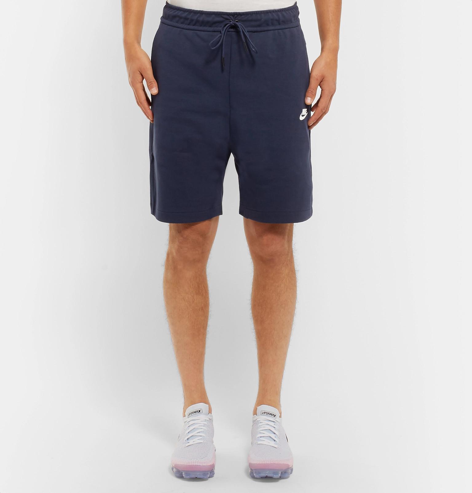 nike tech shorts navy