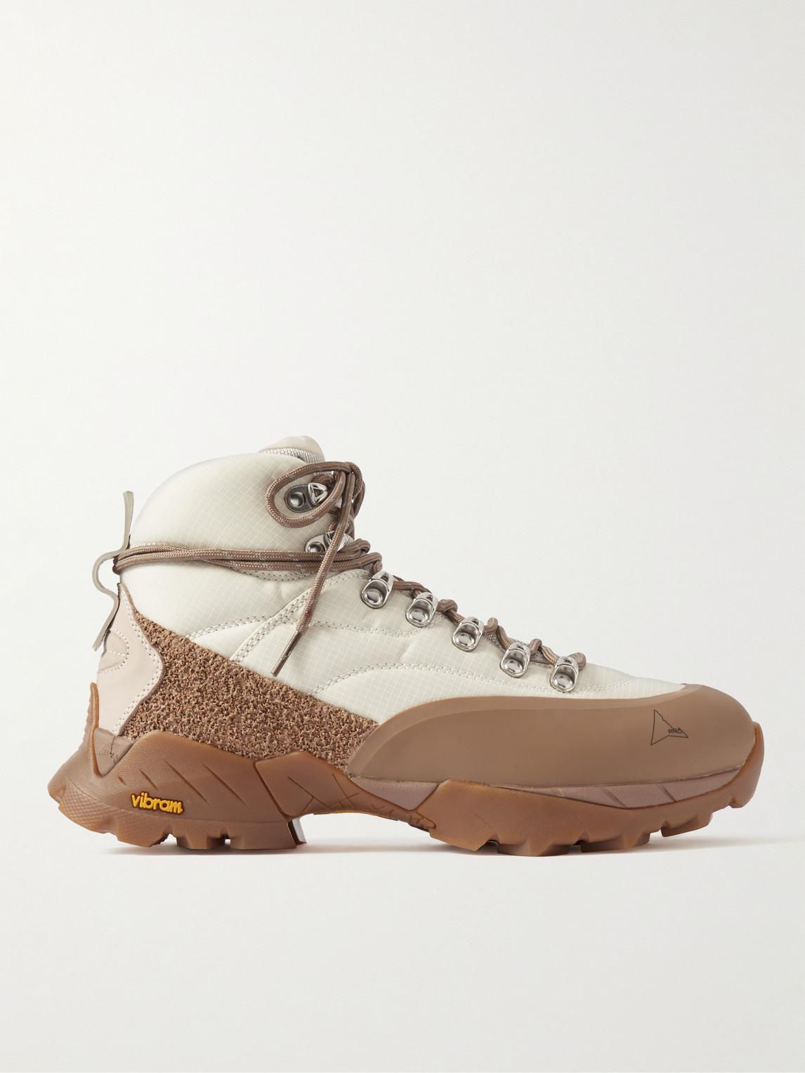 Roa Andreas Strap Rubber And Leather trimmed Ripstop Hiking Boots