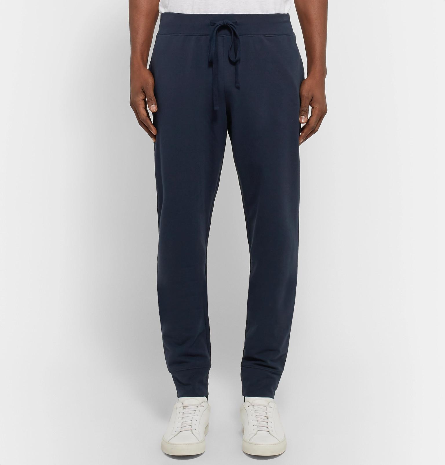 Handvaerk Stretch-pima Cotton Sweatpants in Midnight Blue (Blue) for Men - Lyst