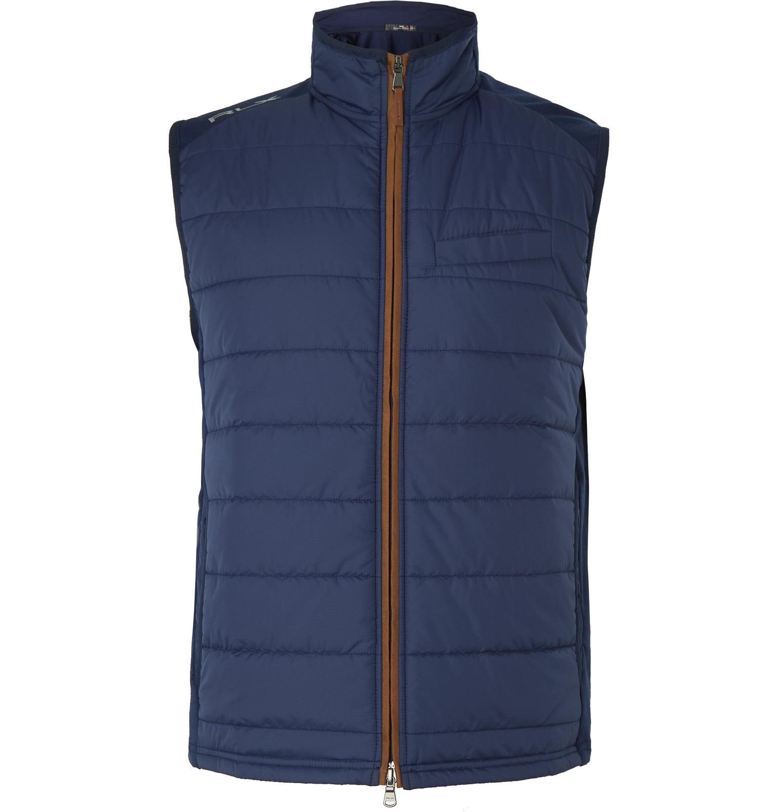 RLX Ralph Lauren Quilted Shell And Wool 