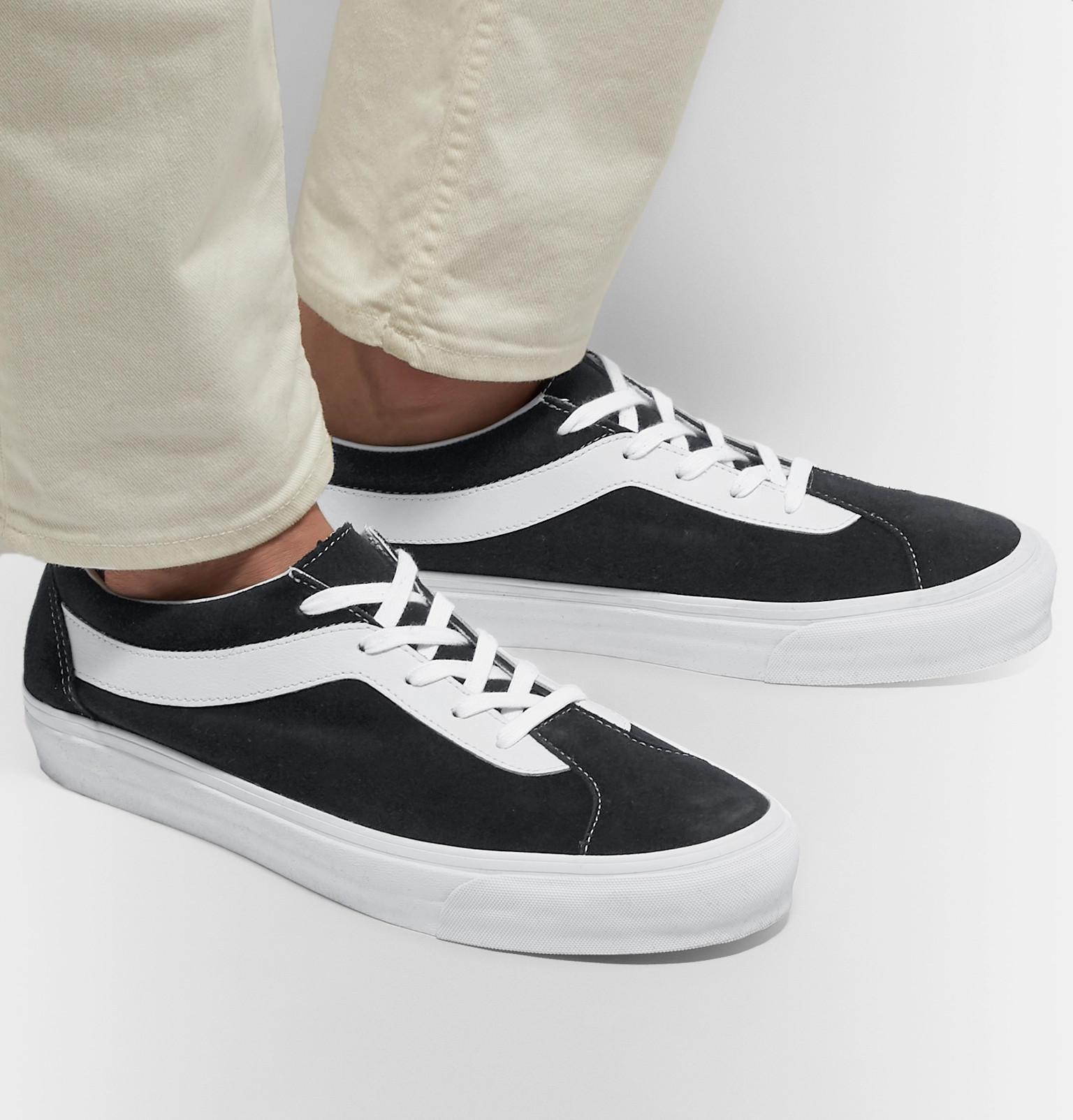 Vans Staple Bold Ni Suede And Leather Sneakers in Black for Men - Lyst