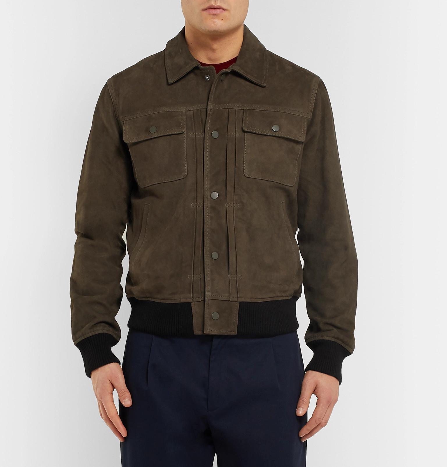 club monaco suede jacket