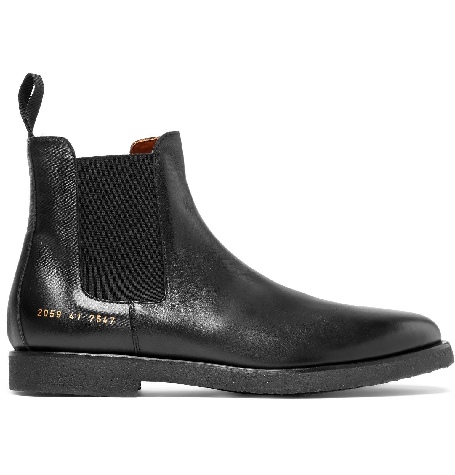 common projects leather chelsea boot