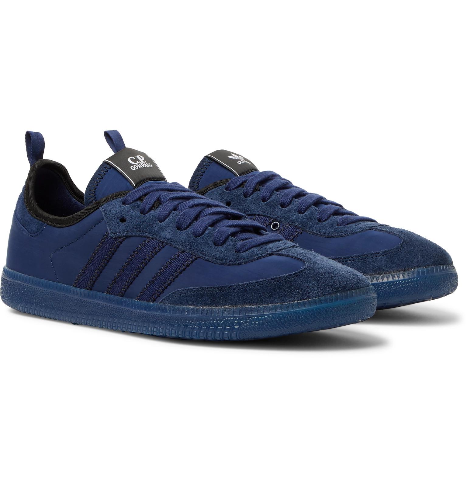 adidas Originals Synthetic C.p. Company Samba Suede-trimmed Nylon Sneakers  in Navy (Blue) for Men - Lyst