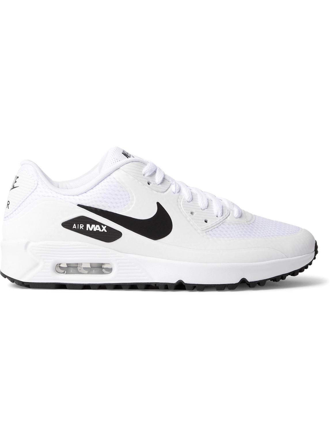 Want to at least make it flat Nike Air Max 90 G Coated-mesh Golf Shoes in White for Men | Lyst