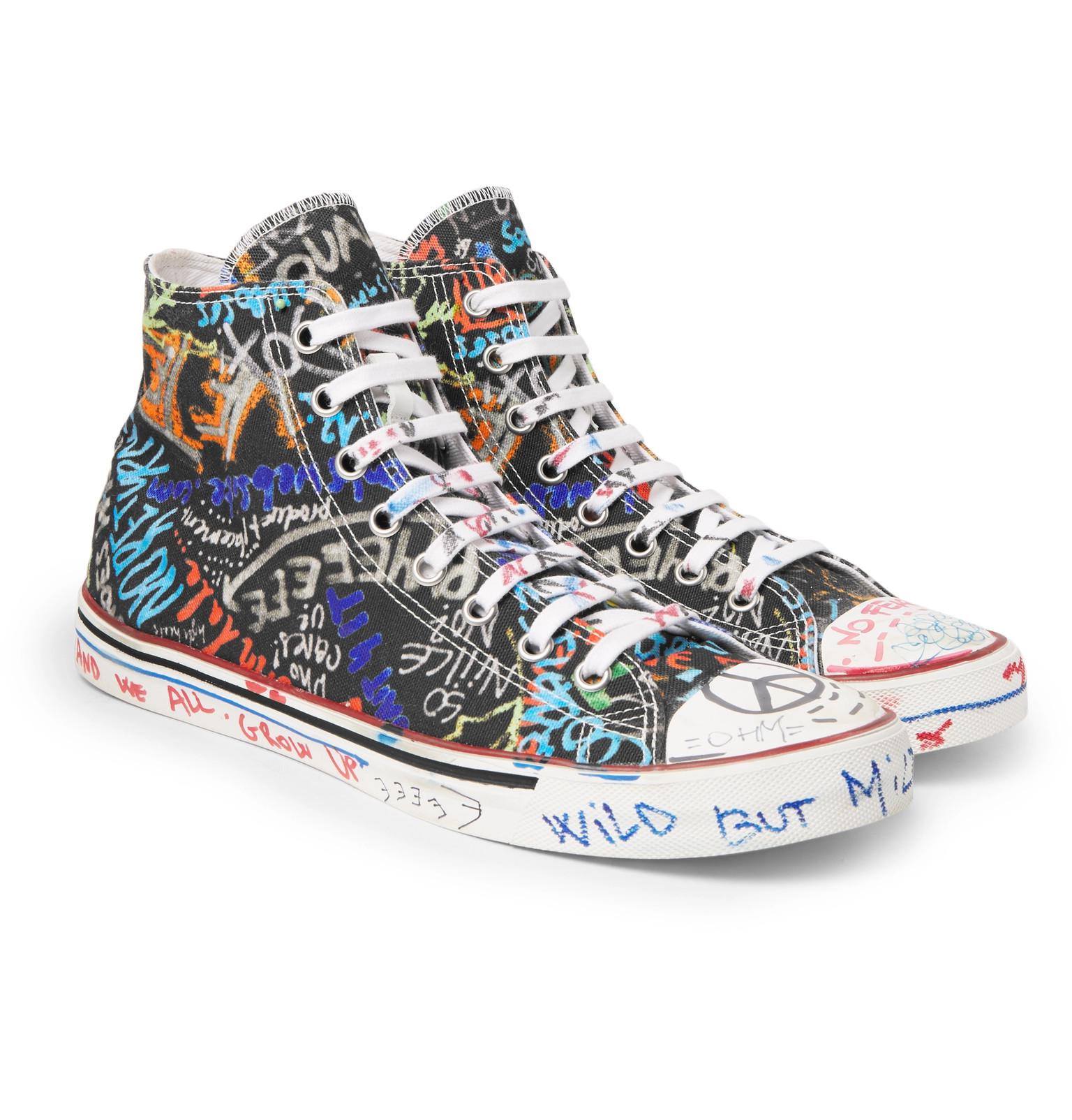 Vetements Printed Canvas High-top 