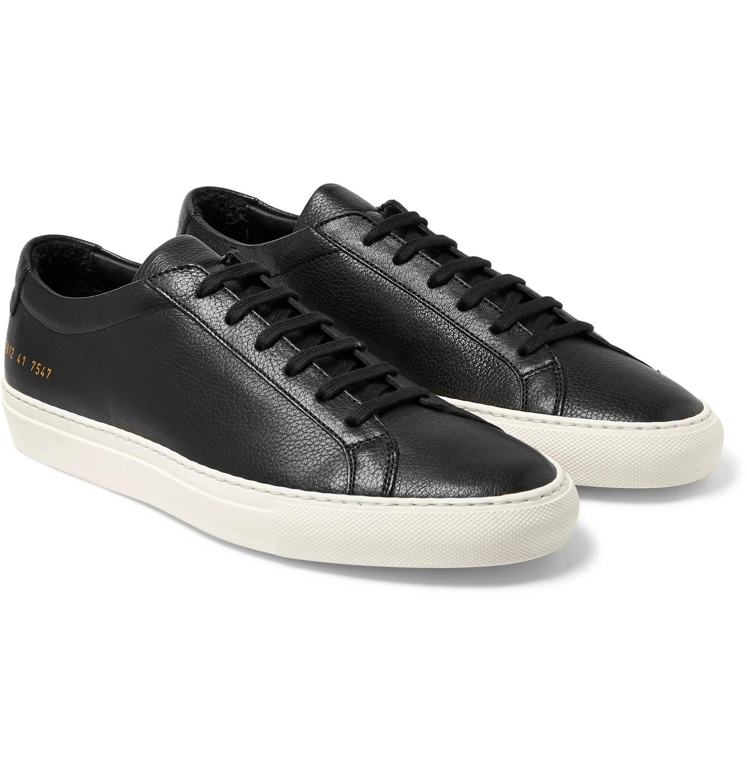 Common Projects Leather Achilles Low Sneakers in Black - Save 53% - Lyst