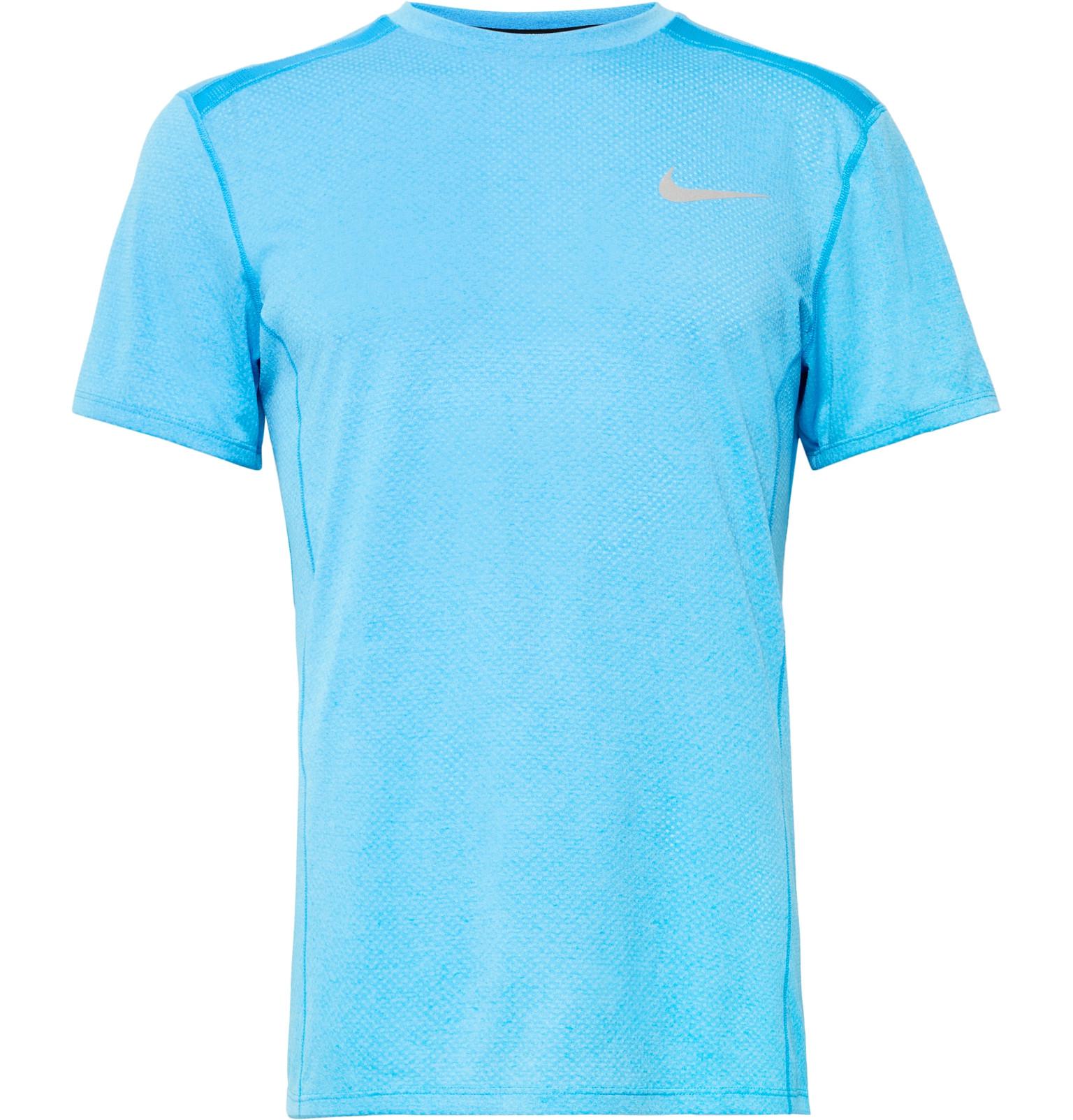 Nike Miler Dri-fit Mesh T-shirt in Azure (Blue) for Men - Lyst