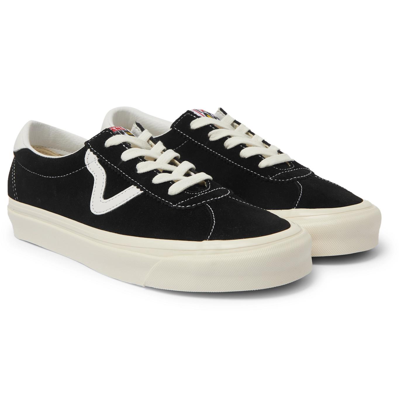 Vans Ua Anaheim Factory Style 73 Dx Leather-trimmed Suede Sneakers in Black  / White (Black) for Men - Save 49% | Lyst UK