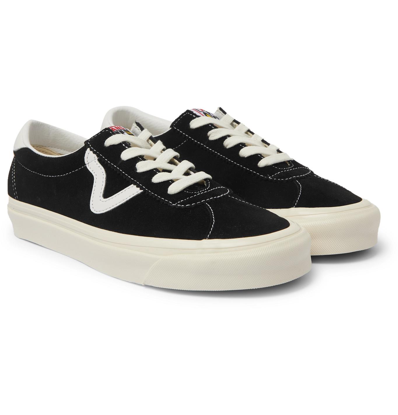 Vans Ua Anaheim Factory Style 73 Dx Leather-trimmed Suede Sneakers in Black  for Men | Lyst Australia
