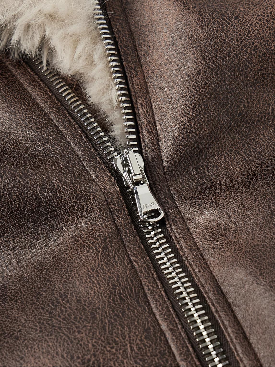 Séfr Asante Faux Shearling Jacket in Brown for Men | Lyst UK
