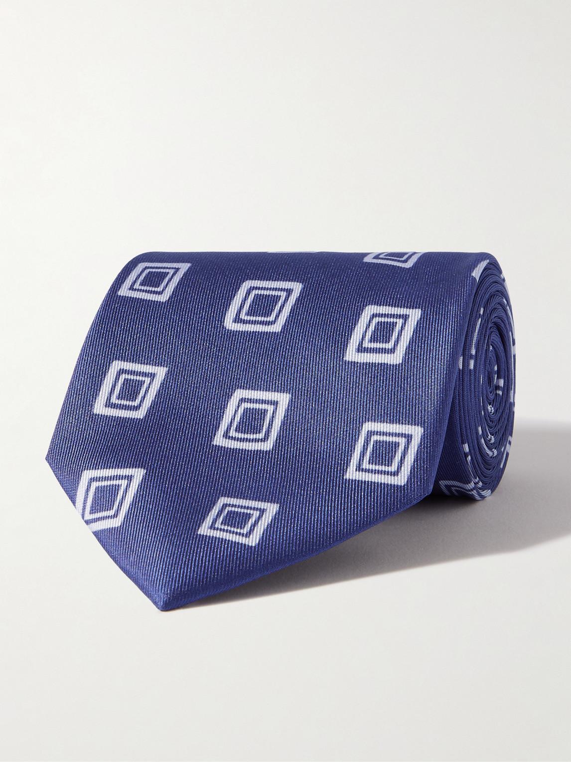 Cravatta in seta jacquard da Uomo di Charvet in Blu | Lyst