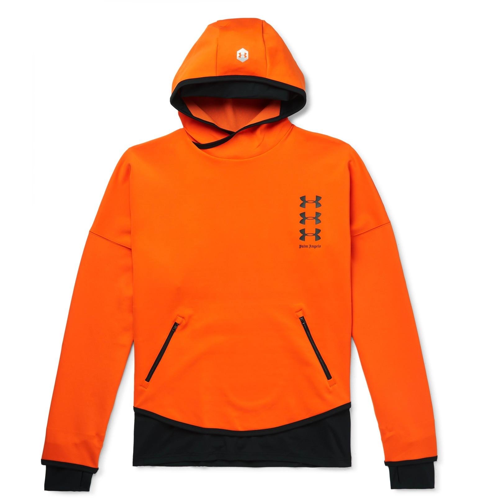 orange under armour hoodie