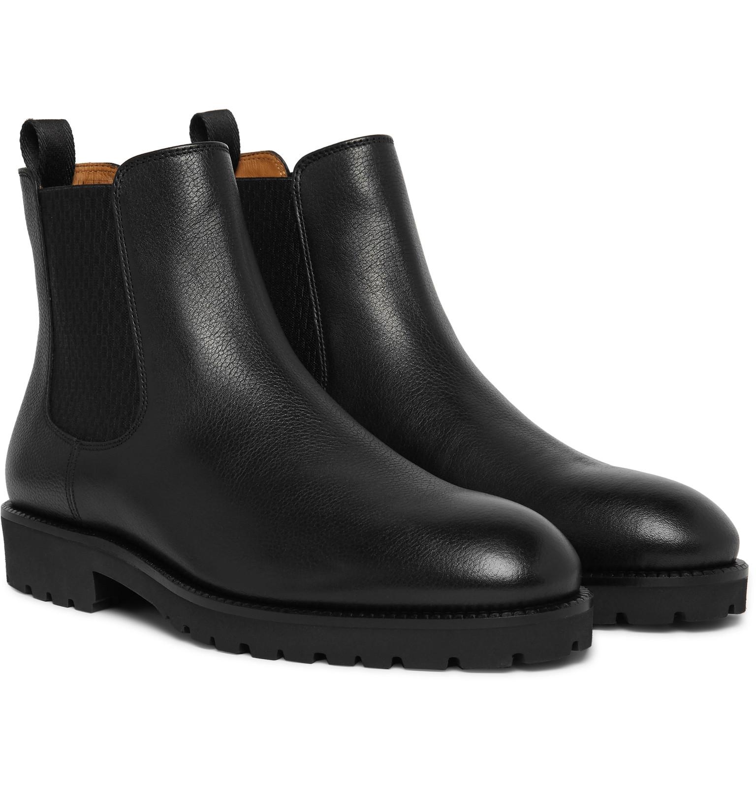 BOSS Eden Leather Chelsea Boots in Black for Men - Lyst