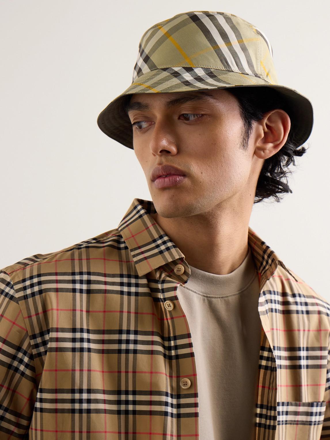 Burberry logo hat hot sale