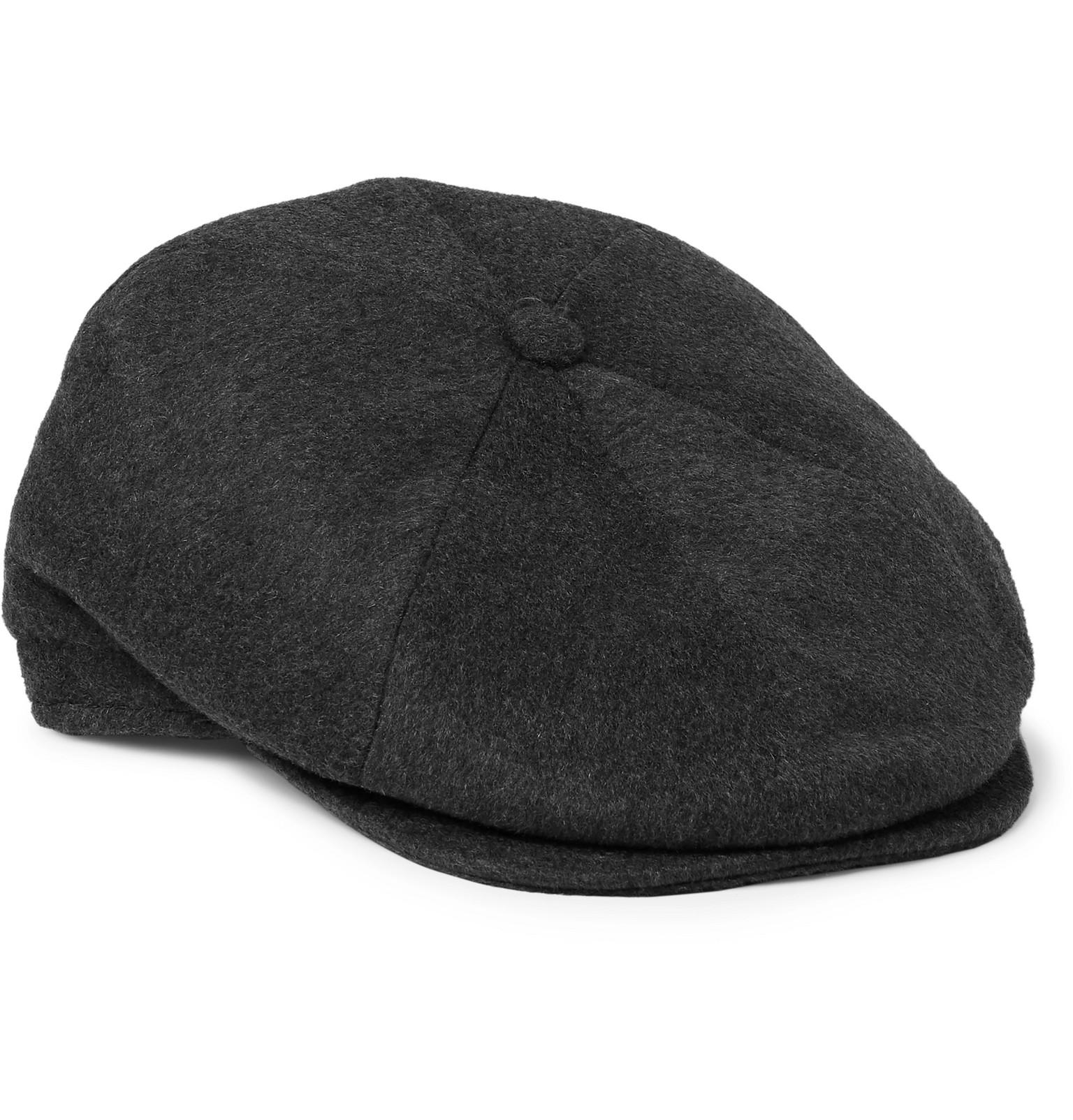mens cashmere flat caps